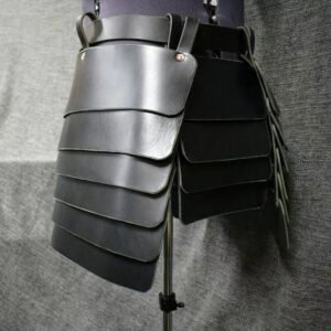 Halloween Medieval Knight Leg Armor Leather Tassets Belt Renaissance Larp Armor