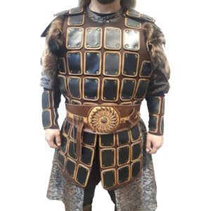Medieval Mongolian Warrior Leather Armor Leather Armor - Turkish Warrior Outfit