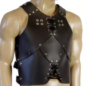 Medieval Leather Breastplate Armour Swordsman Larp Costume Genuine Leather Armor