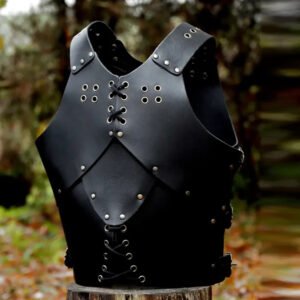 Medieval Leather Breastplate Armour Swordsman Larp Costume Genuine Leather Armor