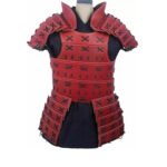 Medieval Leather Samurai Armor Red Standard