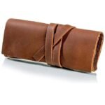 Leather Glasses Case — Handmade, Luxury Soft & Expertly Crafted Eyeglass Case for Protecting Reading Glasses & Sunglasses — Full Grain Beautifully Stitched Fair Trade Genuine Leather — Brown