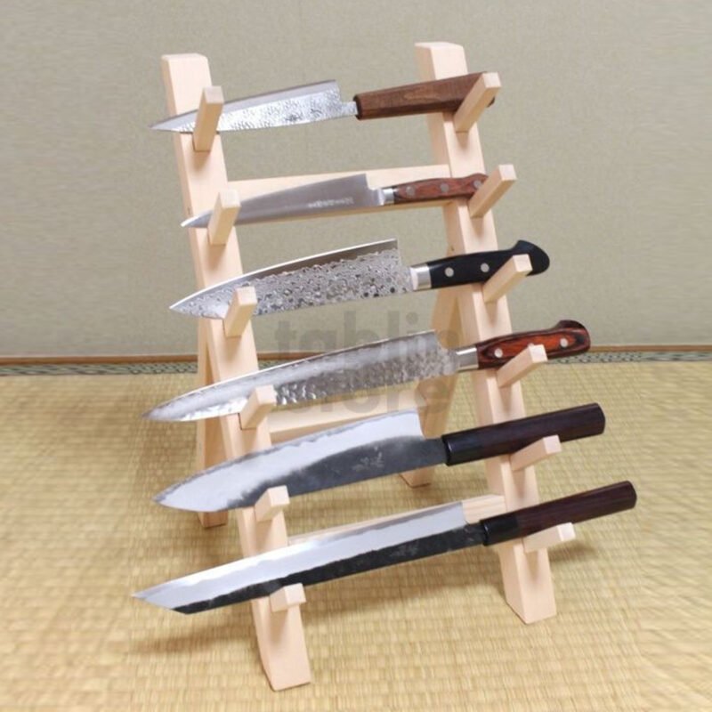 Wooden Knife Holder Display Holder