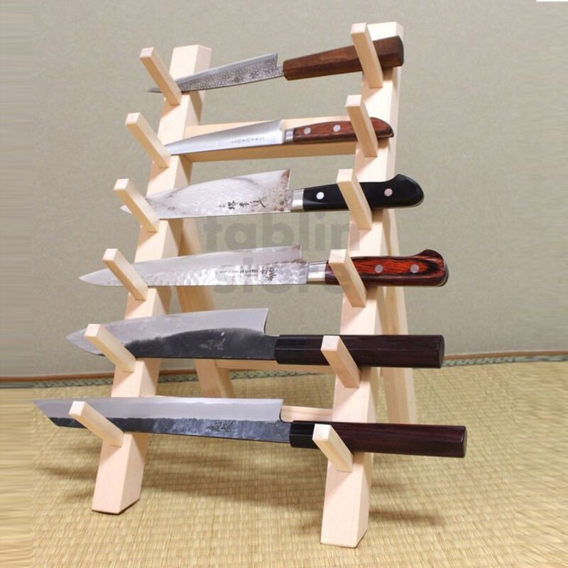 Wooden Knife Holder Display Holder