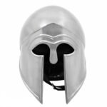 Greek hoplite Corinthian Steel Helmet with Leather Liner