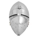 Medieval Klappvisor Bascinet Helmet with Padded Liner