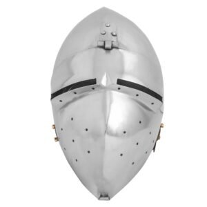 Medieval Klappvisor Bascinet Helmet with Padded Liner