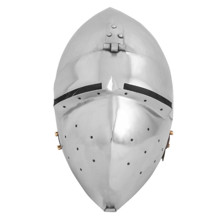 Medieval Klappvisor Bascinet Helmet with Padded Liner