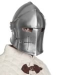 Barbute Helmet Medieval Visor Helmet Steel Knight Wearable Helmet