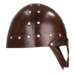 Leather Vendel Viking Helmet